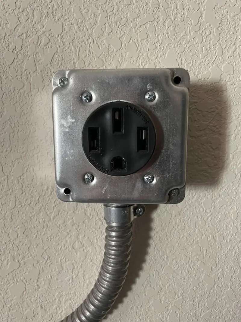 NEMA 14-50 outlet installed for Smart Home Electrical in West Clarkston-Highland
